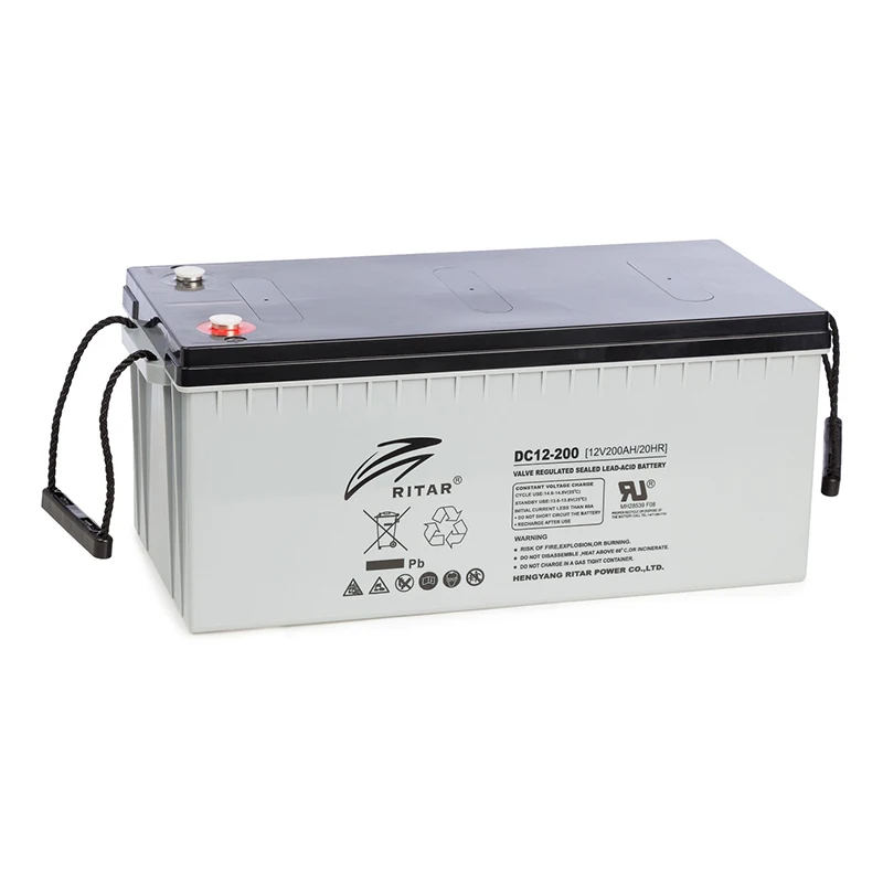 Ritar DC 2V 6V 12V 100Ah 150Ah 200Ah 3000Ah Deep Cycle AGM Sealed Maintain Free RoHs Lead Acid Batterie Gel Battery