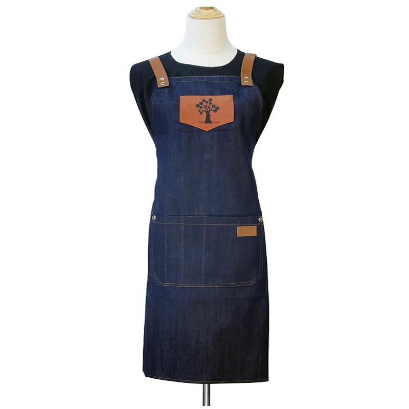 Salons Hairdressing Cape for Barber Denim Apron Dyeing Hairdresser's Cloth Skirt Work Clothes Barber's Cloth for Salon