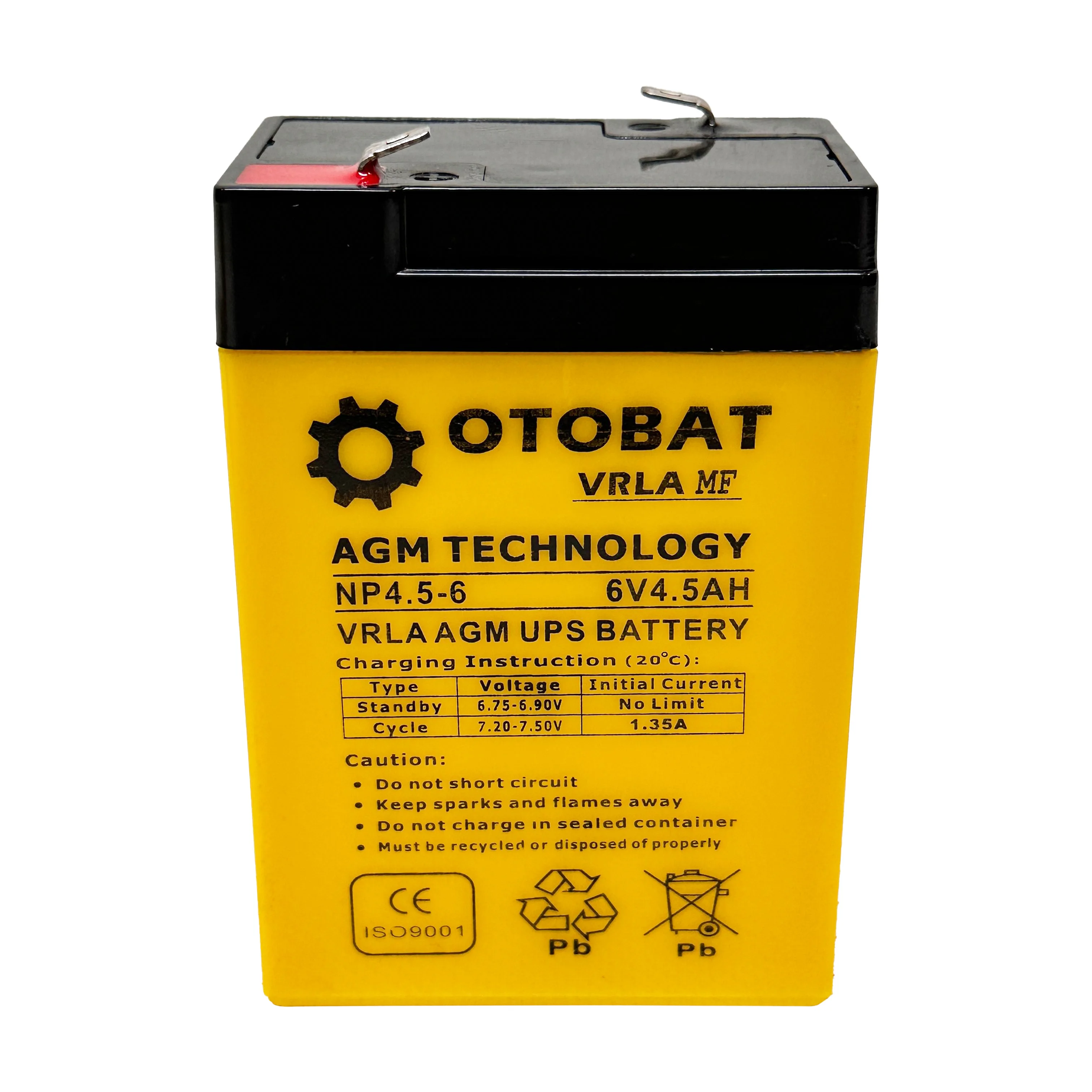VRLA GEM UPS Lead Acid Battery 12V 9AH Maintenance Free for Storage with 6V 4.5AH UPS Battery