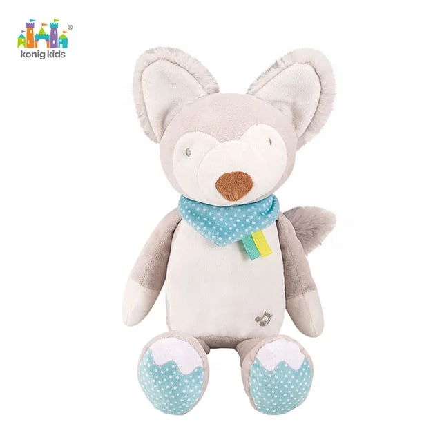 Konig Kids Soft Koala Bear Raccoon Stuffed Animal Push Sleeping Plush Toy With Music Lights