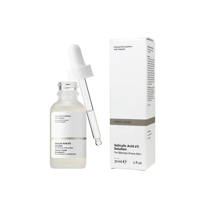 Wholesale Skin Care Salicylic 2%Acid Solution Serum Clear Acne Shrink Pores Moisturizing Brighten Dacial