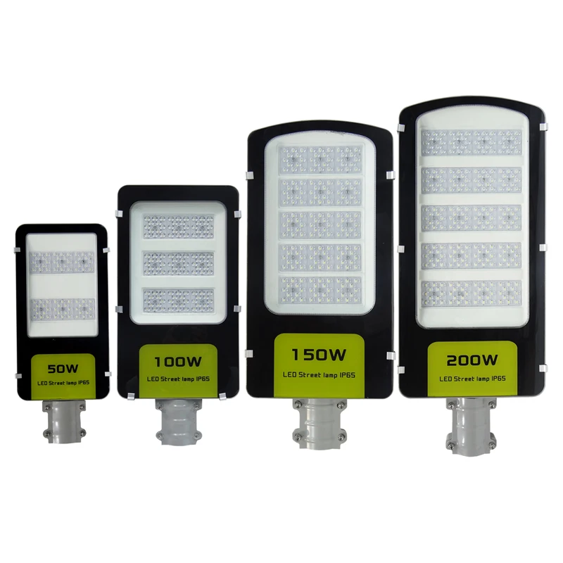 Outdoor waterproof road lumens lampadaire parking lighting 30W 50W 70W 100W 150W 200W watt across street lamp led light supplier