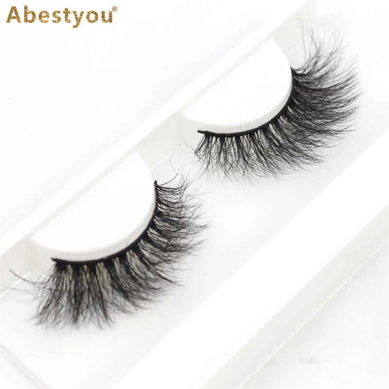 Abestyou Free Sample Custom Eyelash Box Private Label Wholesale Vendor 100% Fluffy 5d 3d 25mm Mink Lashes Eyelashes