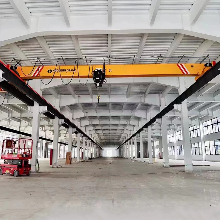 1t 2t 3t 5t 10t 16t Low clearance headroom EOT Crane Single Girder/bridge Overhead Crane with hoist trolley Price