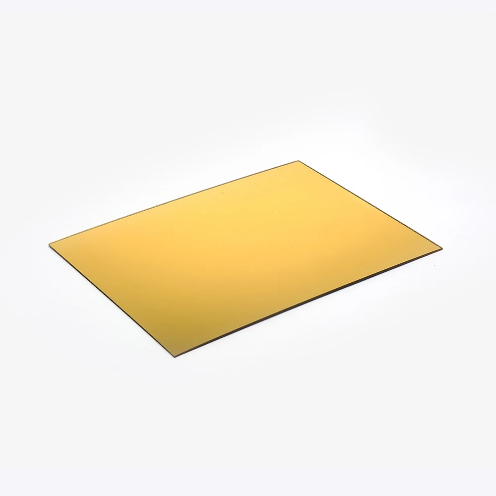 Wholesale High Quality Flexible Gold or Sliver Mirror Plastic Acrylic Sheet