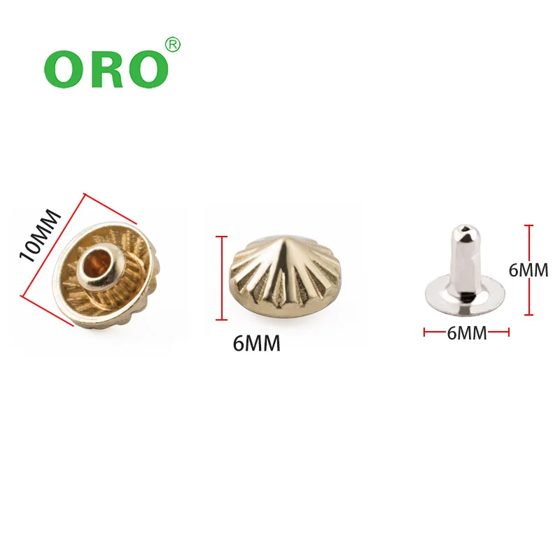 Custom High quality bulk star shape metallic rivet short rivets for clothing pants denim Decorative Clothing The Cap Rivet