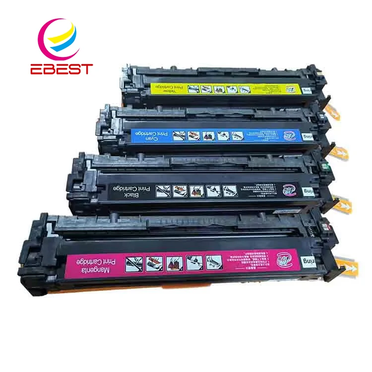 Совместимые с EBEST картриджи цветным тонером HP- CB540 CB541A CB542A CB543A для 1210 1217 1510 принтеров Color Laserjet CP1215