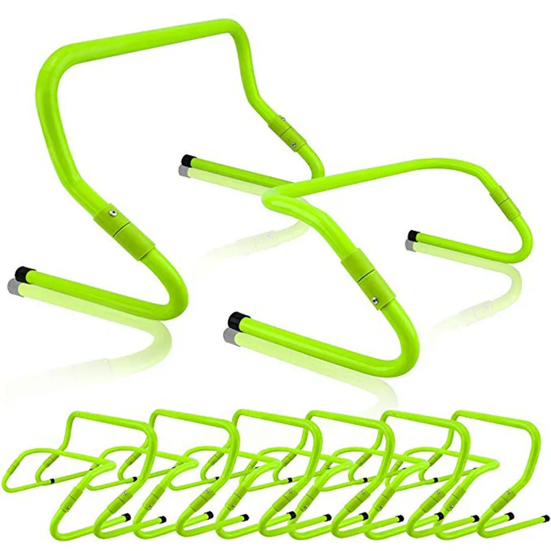 Football Soccer Training 360 Degree Rotate Adjustable Height Fold able Agility Training Hurdles