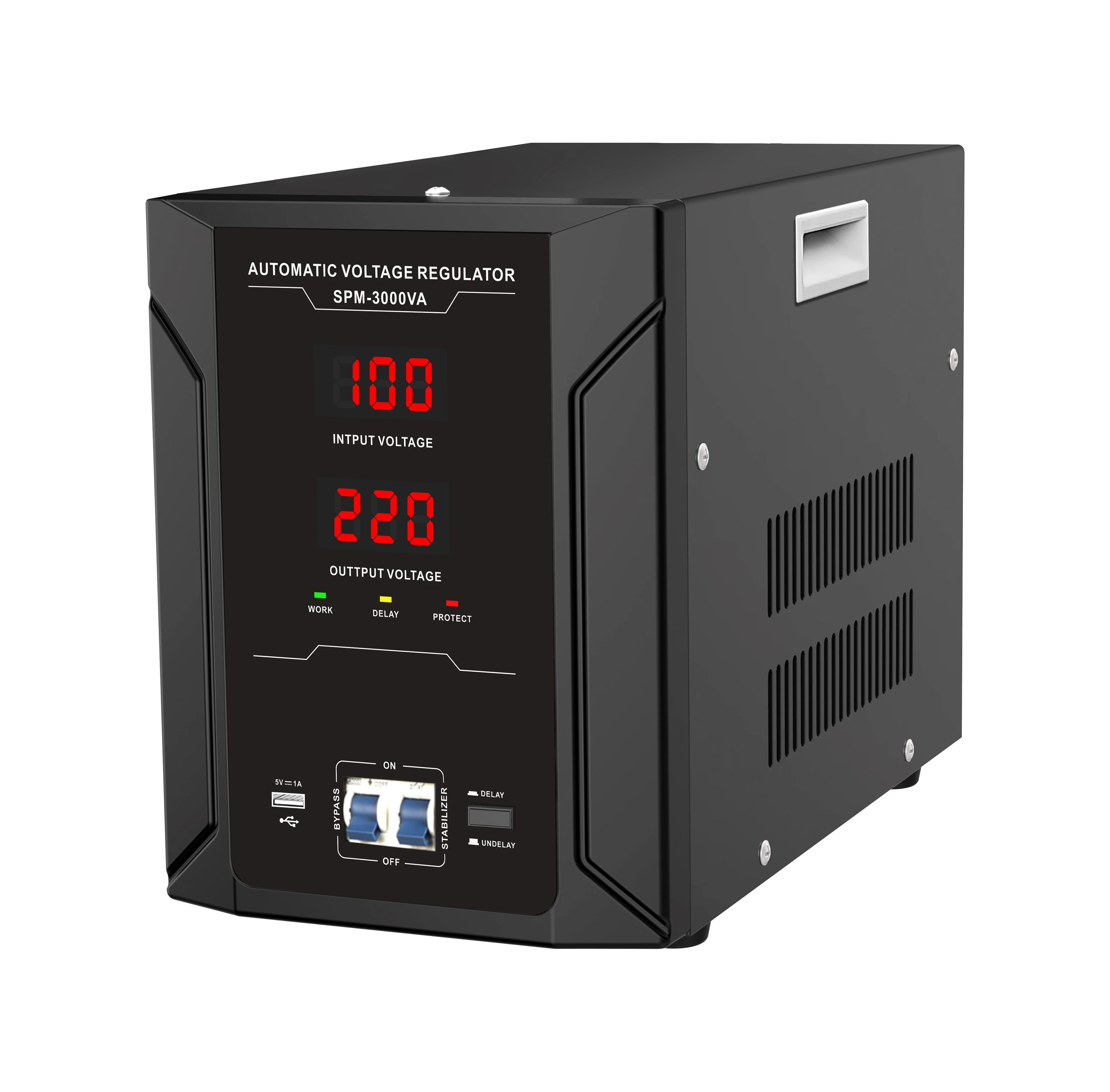 Power 2000va 3000va 5000va Single Phase relay type 220v Ac Automatic Voltage Regulators Stabilizers Avr