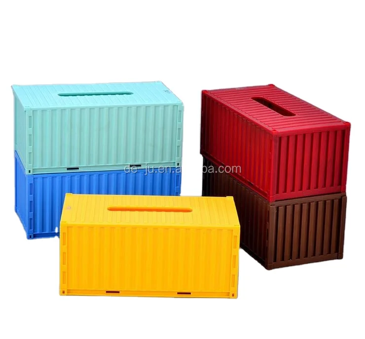 Home Car Decoration Tissue Paper Box Container Style Napkin Holder Plastic