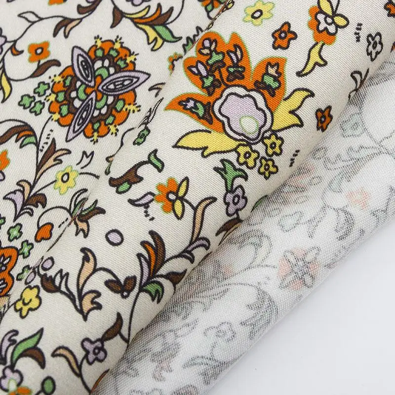 Customized Design 100 English Japanese Poplin Plain Cotton Printed Fabric for Garment