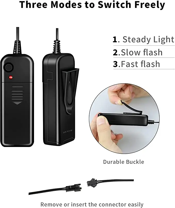 Hot Selling Halloween Led Light Up Scary Neon EL Wire face Mask LED Glowing Purge funny mask