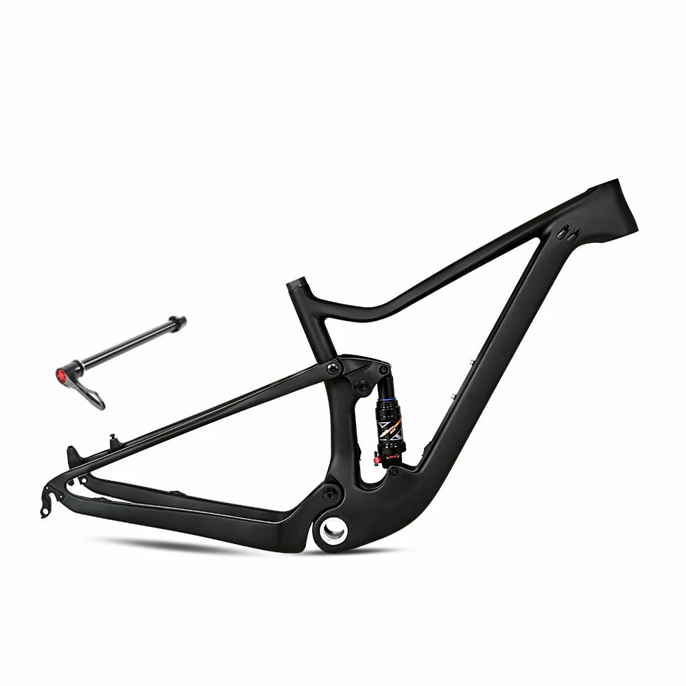 Матовая двойная подвеска для путешествий 120 мм горный велосипед из углеродного волокна полная велосипедная Рама 29