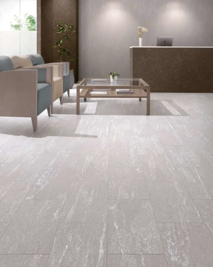Customized waterproof fireproof strong glue down rigid core vinyl tile plastic flooring sound proof wear resistant