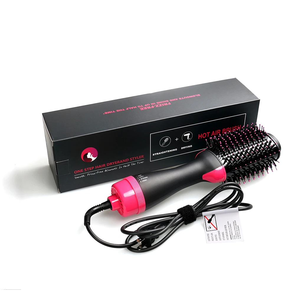 ULELAY Cepillo One Step Professional 3 In 1 Hair Dryer & Volumizing Brush Hair Dryer Brush Hair Curler Electric Hot Air Brush