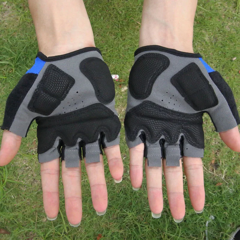 Low price  nylon Anti-skid damping custom logo half finger riding gloves manufacturer