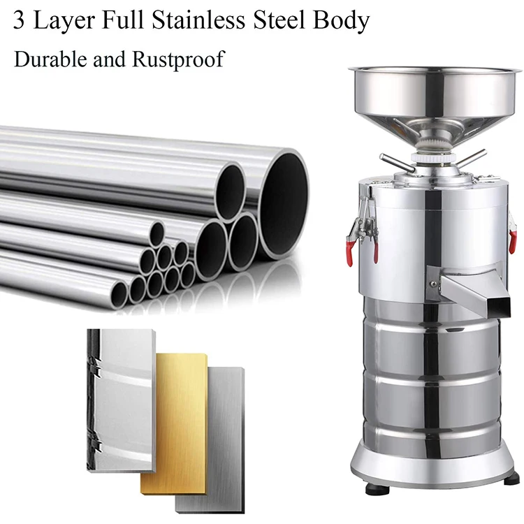 
1100W Multifunction Grinding Machines Peanut Butter Processing Machine 1100W Electric Sauce Maker Home Commercial Grain Grinder 