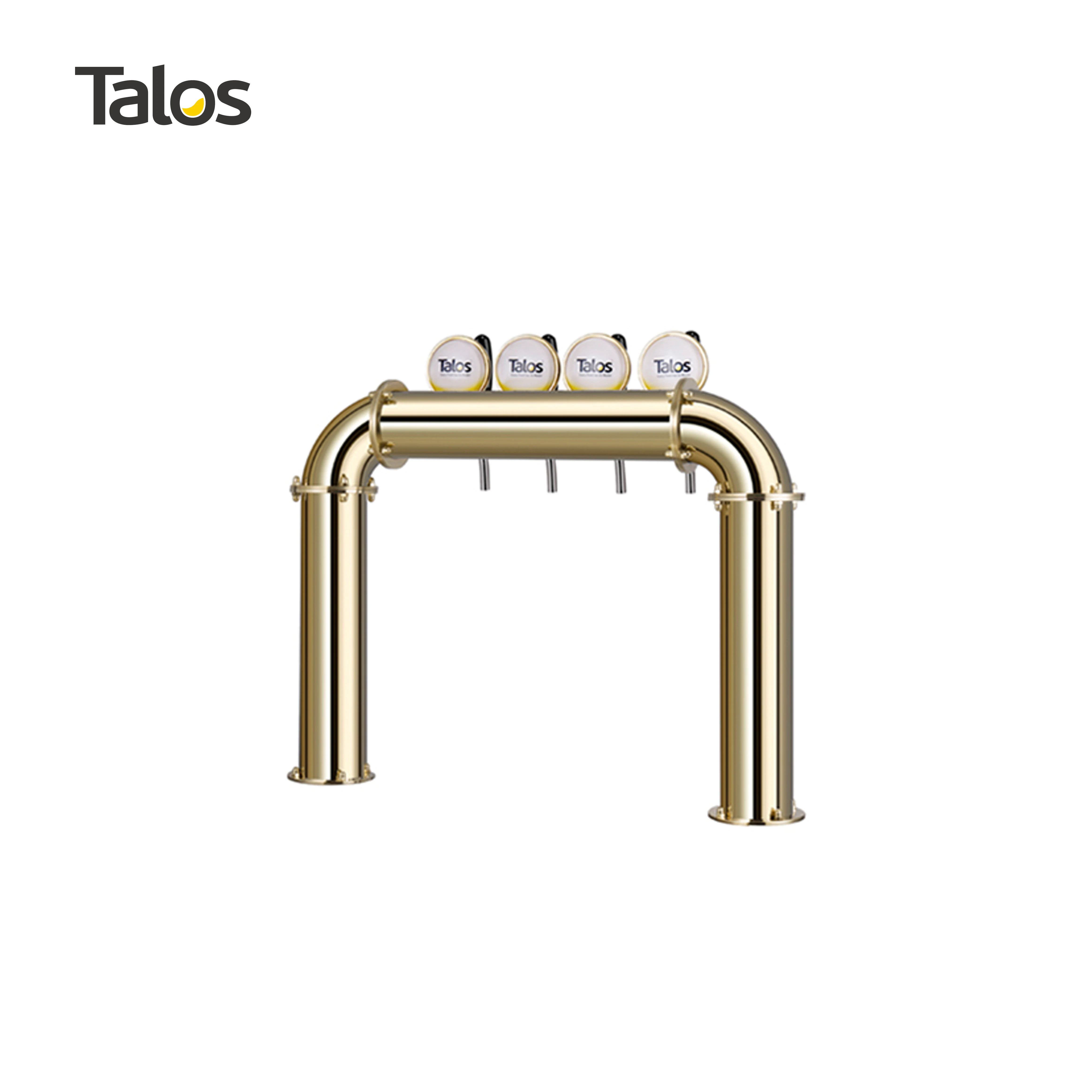 TALOS U Tower Stainless Steel 4 Tap Tower 85mm Beer Dispensing Equipment Draft Beer Tower (PVD)