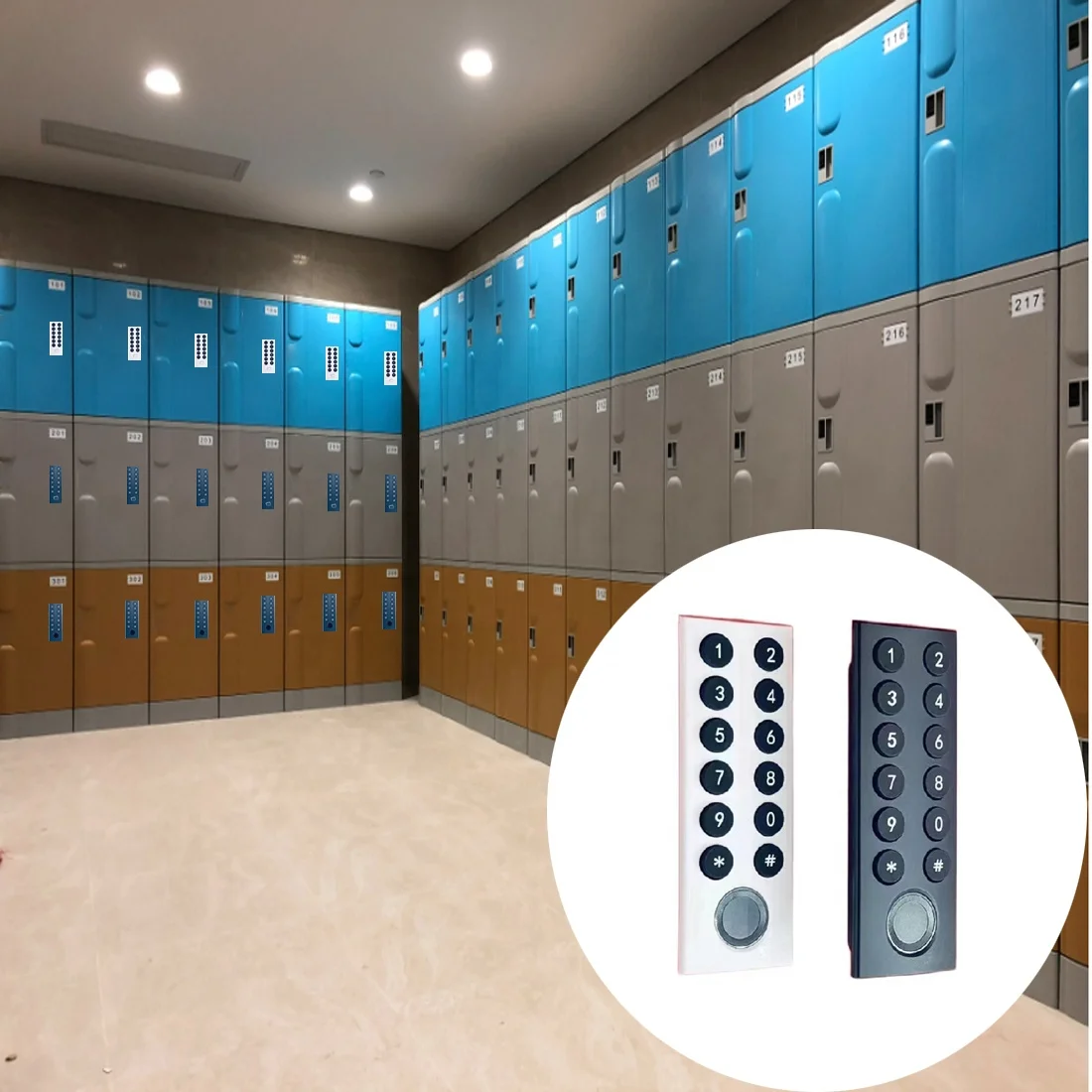 New Arrival Unique Design Rfic M1 Card Bracelet Gym Locker Electronic Rf Card Password Rfid Drawer Cabinet Lock with Fingerprint