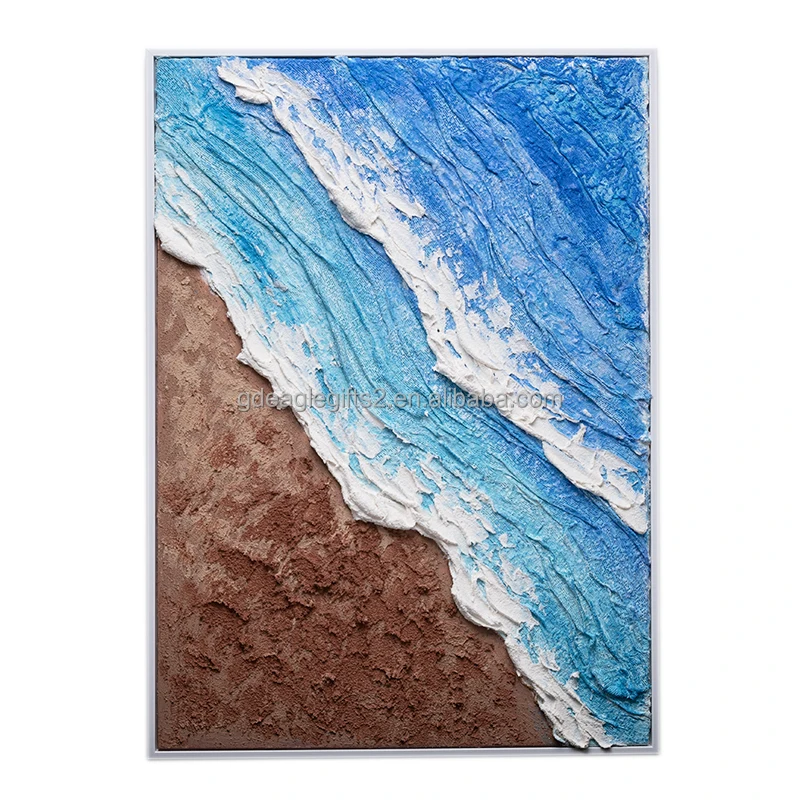 EAGLEGIFTS Custom Large Size 52cm Black Gray 3D Textured Wall Art and Painting Abstract Art Design Print Fabric for Art Works