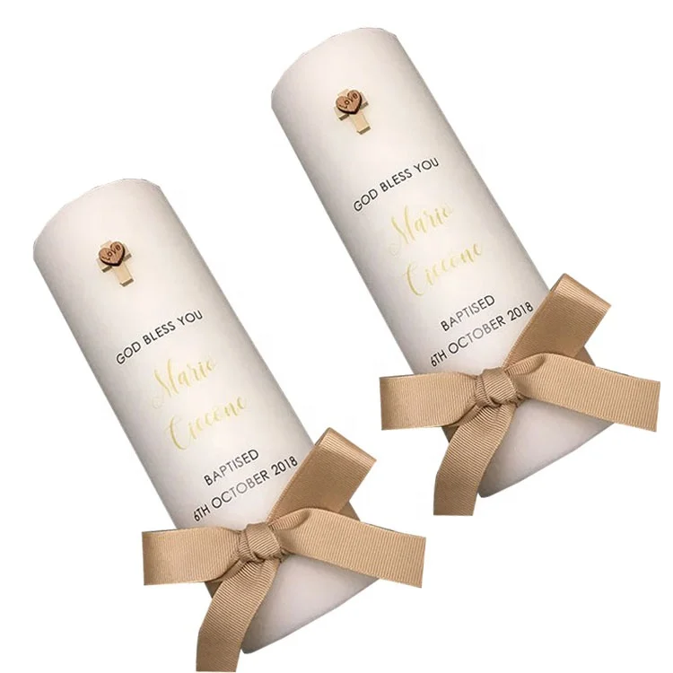 Свечи для крещения на заказ