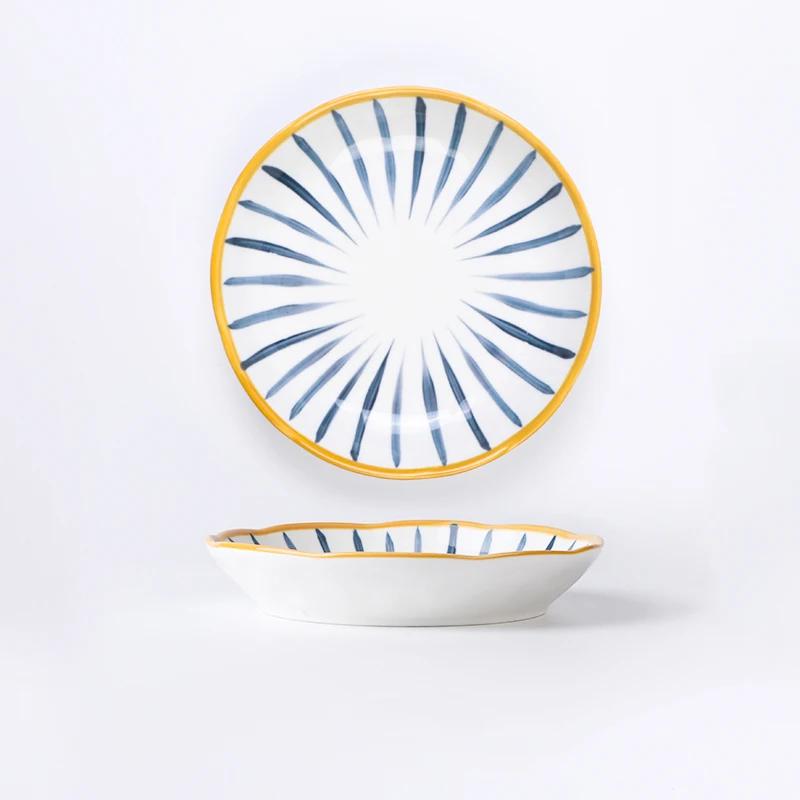 Wholesale  Personalized Plates Soup Porcelain Color Plate