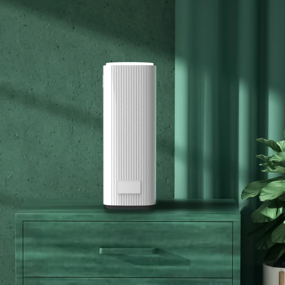 SCENTA Luxury White Plastic Large Size Desktop Bluetooth Control LED Light Air Cleaner Smart Electric Air Purifier With Fan