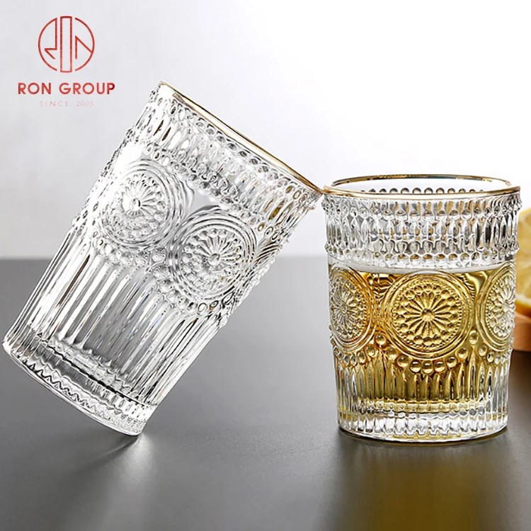 European restaurant wedding party thickened sunflower girl water cafe wine milk tea cold drinking glass coffee cup