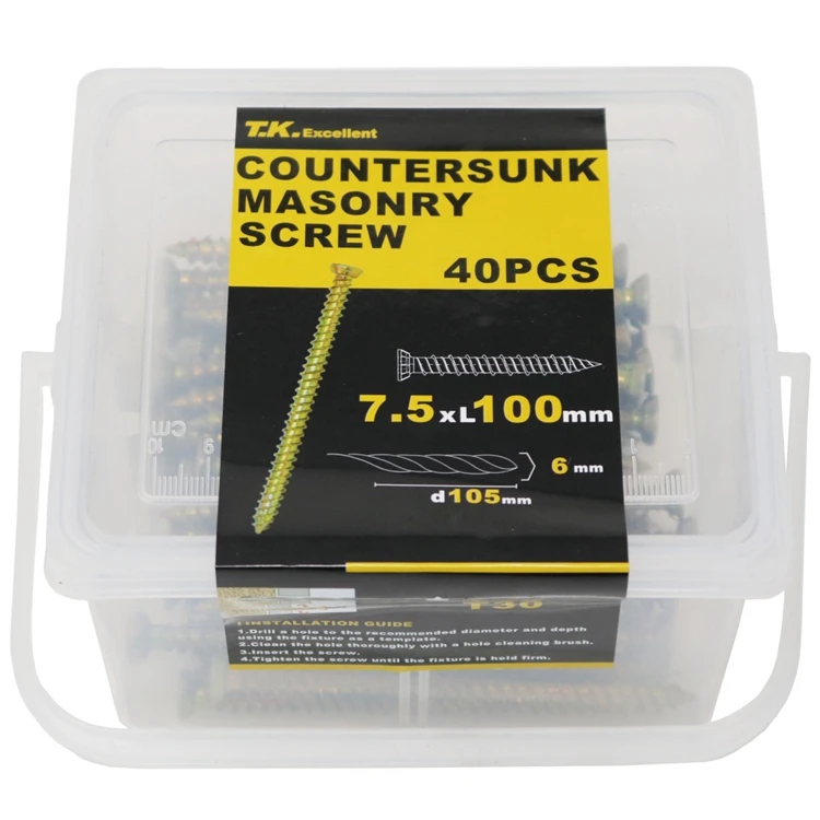 Construction Lag Screw Exterior Coated Torx Drive Heavy Duty Wood Screw