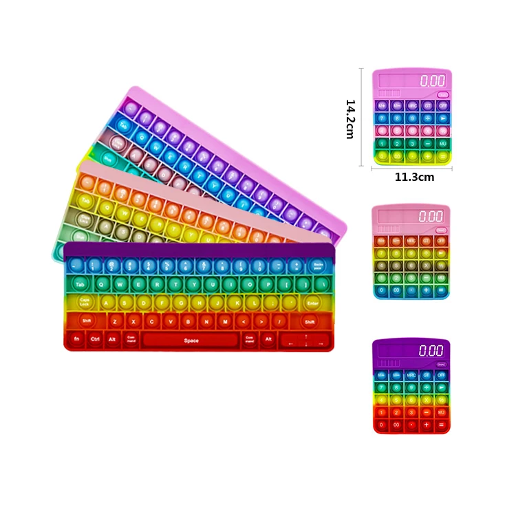 
Wholesale Amazon Hot New Release Stress Popping Board And Calculator With Letter Popper For Bubble Toy Push Pop Fidget Keyboard  (1600210124169)