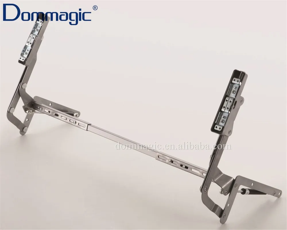 Kitchen Cabinet Door Lift Fitting System Spring Gas Soft Stop Folding Door Support Adjustable Length Lift-up Door Stay D5013