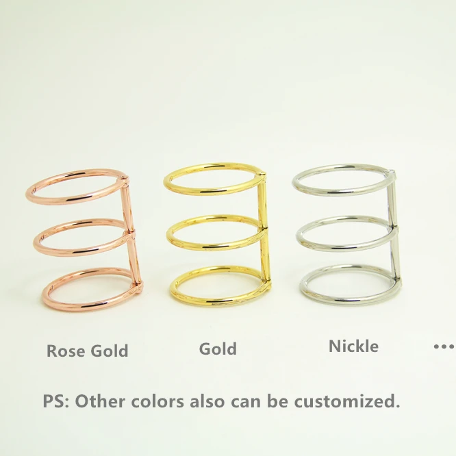 Wholesale 3 Rings Binder Metal Calendar Ring Journal DIY Binders