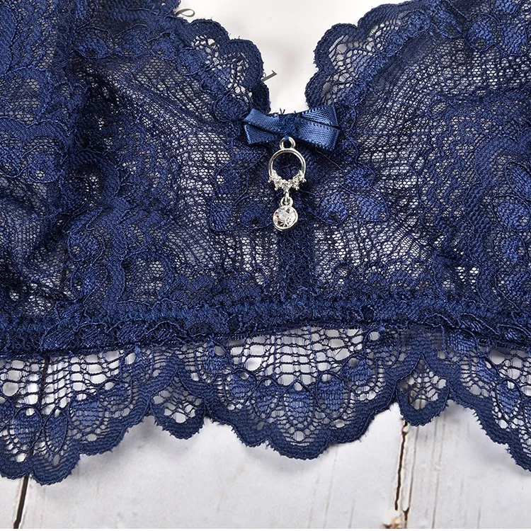 Fine Workmanship Best Quality Bralette Lace Crop Soft Cup Non Wired Top Bra Wirefree