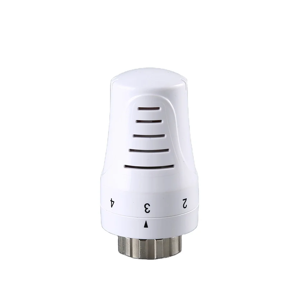 en215 standard dn15 brass angle valve and thermal expansion head for HVAC system