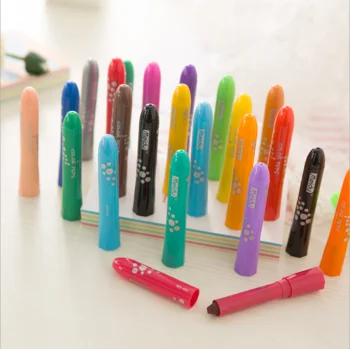 Washable Quick Dry 6 Colors Watercolor Pastel Nontoxic Colorful Stick Crayon Kiddy Crayon Markers Office Students