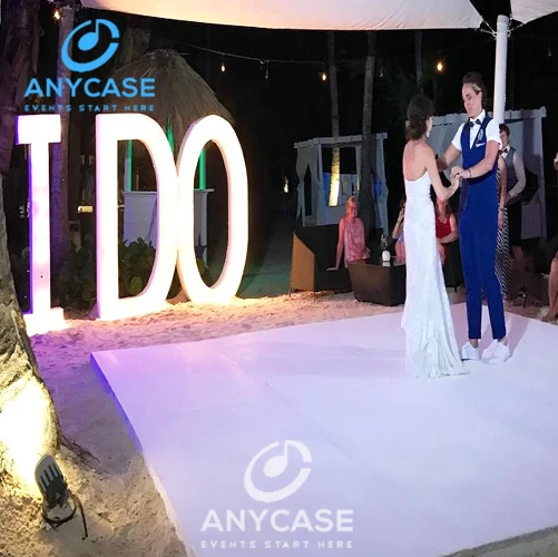 Stage decoration LED starlit star light 16x16ft white starlit led dance floor panel