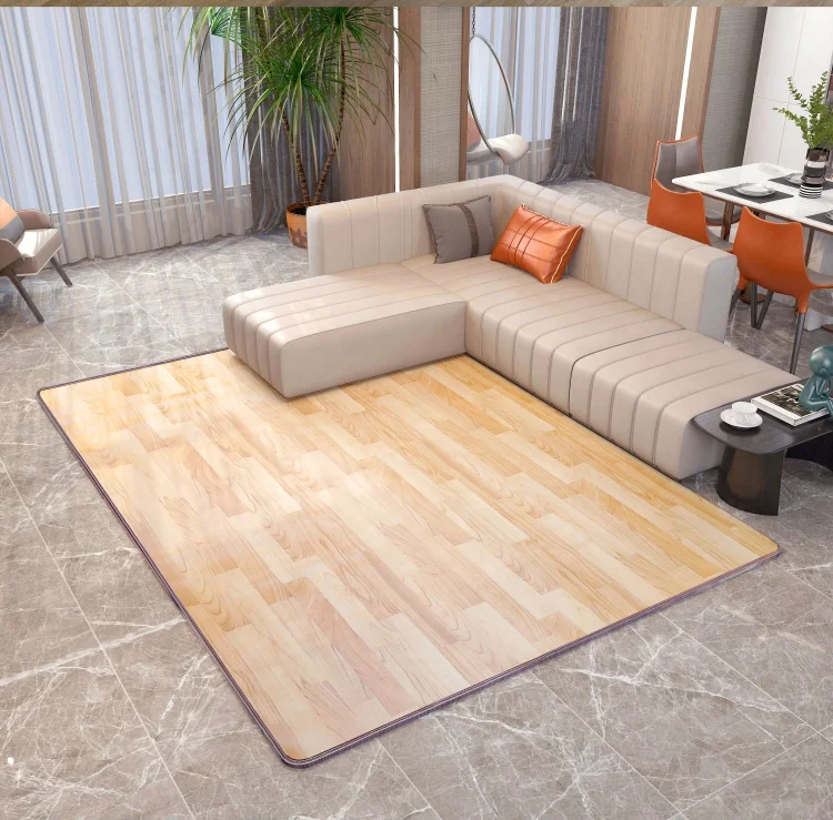 OEM Wholesale  Far Infrared  Electric Carbon Warm Floor Heating Carpet Graphene Yoga Mat Washable Foot Warmer Rug