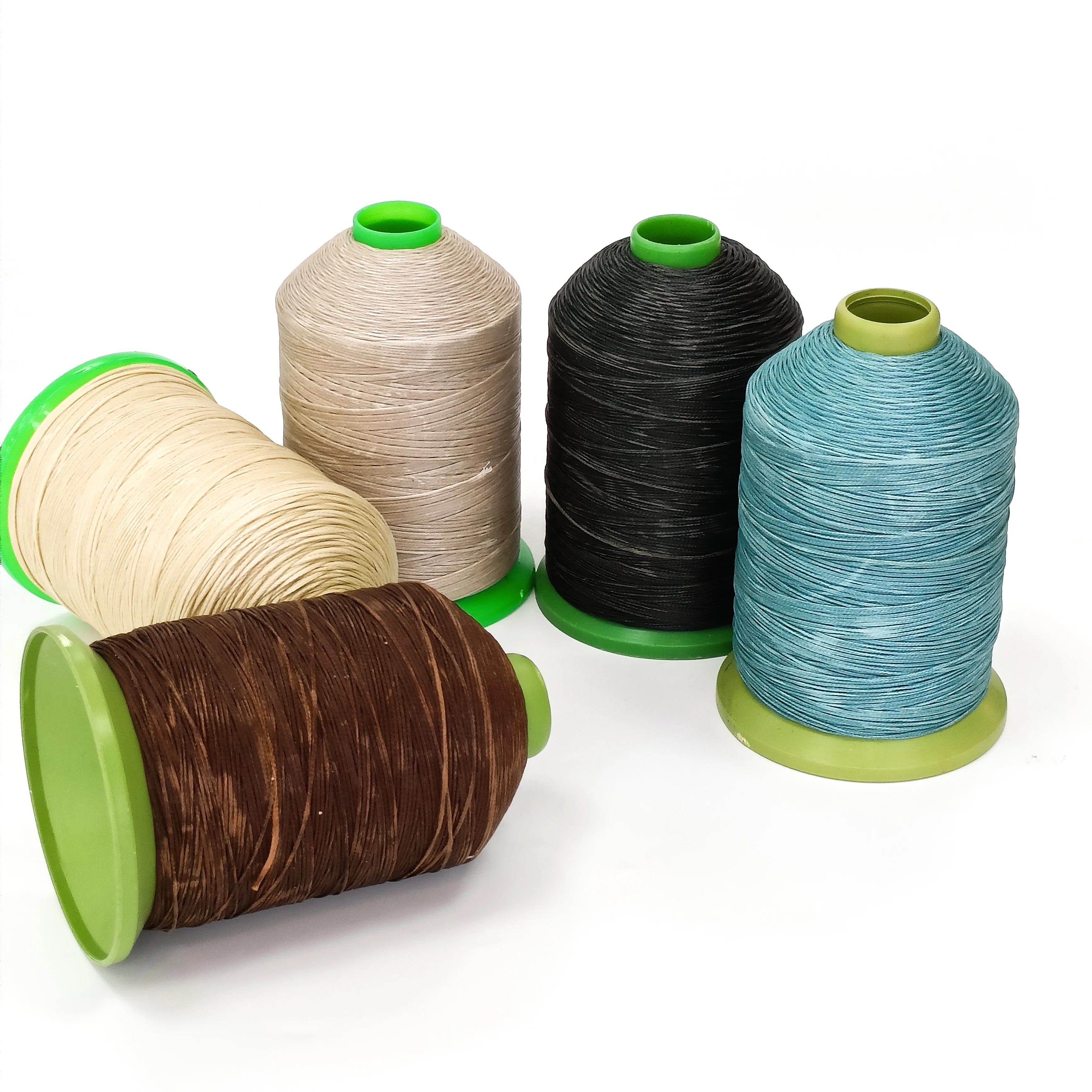wholesale high tenacity waxed sewing thread for handbags,handicrafts,bags gallop waxed thread