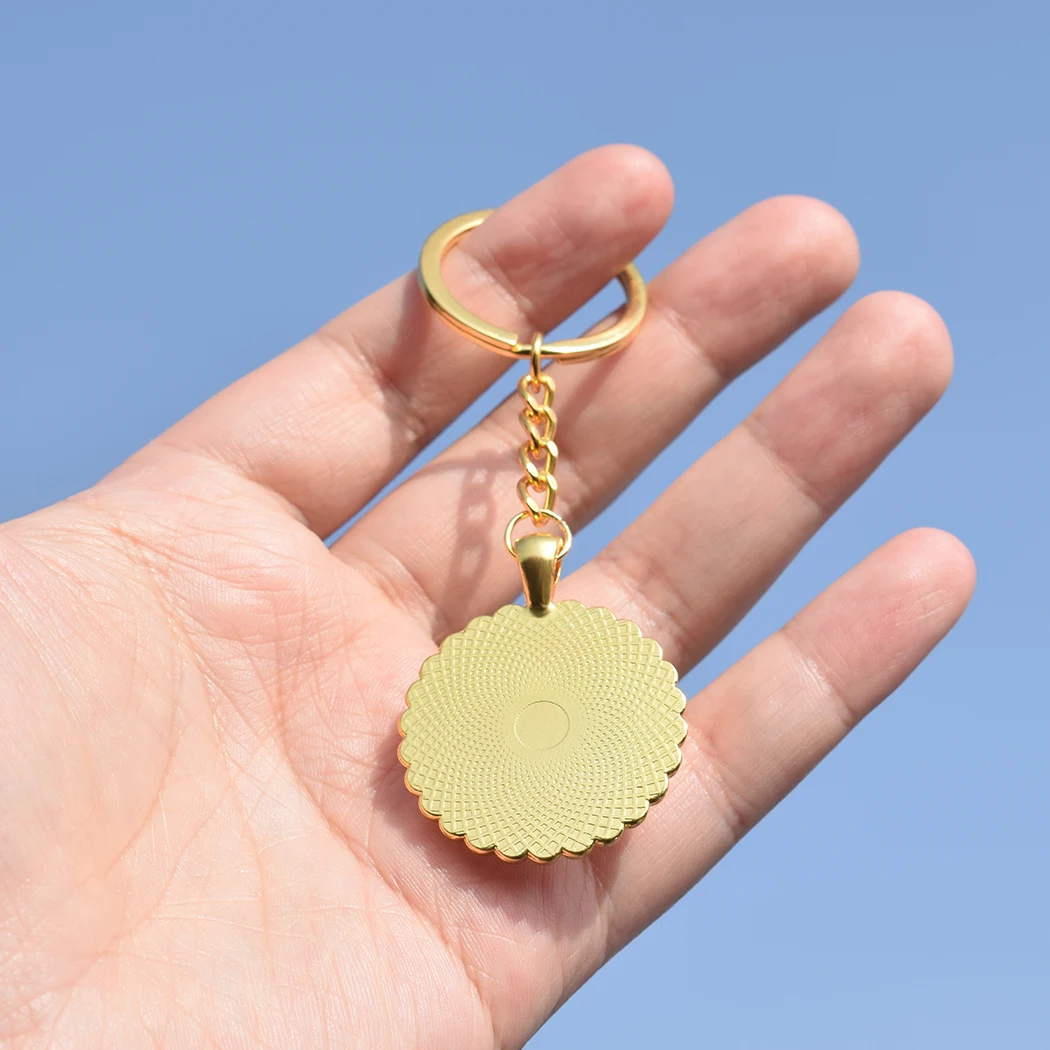 South Africa India Congo Sudan Morocco Libya Guinea Zambia National Flag Keychain Crystal Jewelry Diamond Golden Key Chain