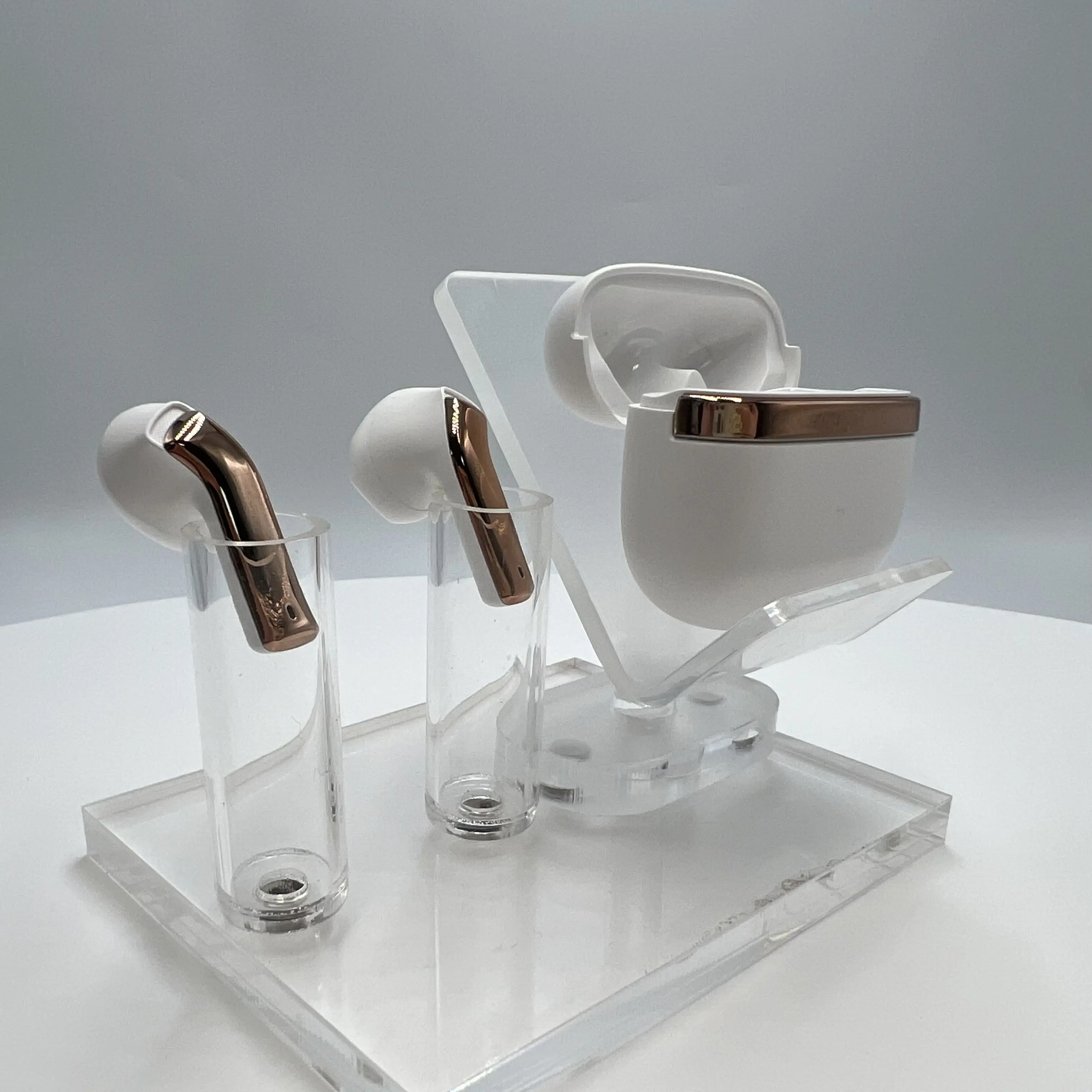 New design  True Wireless Stereo Type c Earphones gold shining design boat earphone with Microphone TWS earbuds