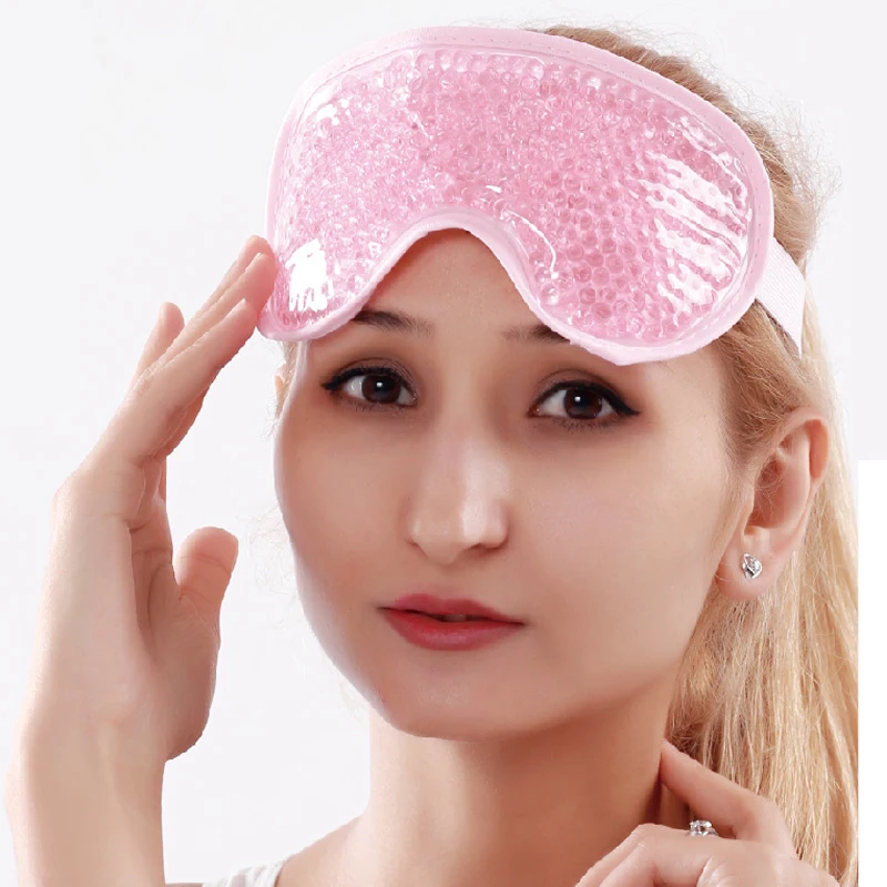 Gel bead hot and cold eye mask for eye tension and pain relieve gel ice mask
