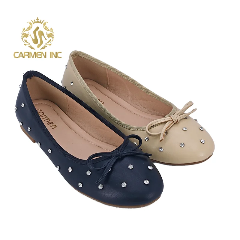 737-9  Ballet Flat Shoes Elegant Round Toe Black Silver Mesh Women Mary Jane Ballerina Shoes With Crystal