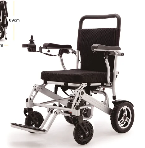 Aluminium alloy electric wheelchairs lightweight foldable electric wheelchair prices