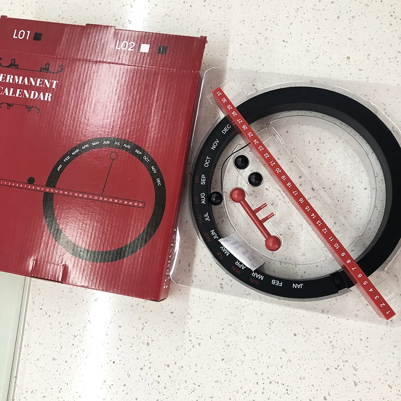 Best christmas gift creative perpetual calendar desk magnetic ball decoration wall calendar perpetual