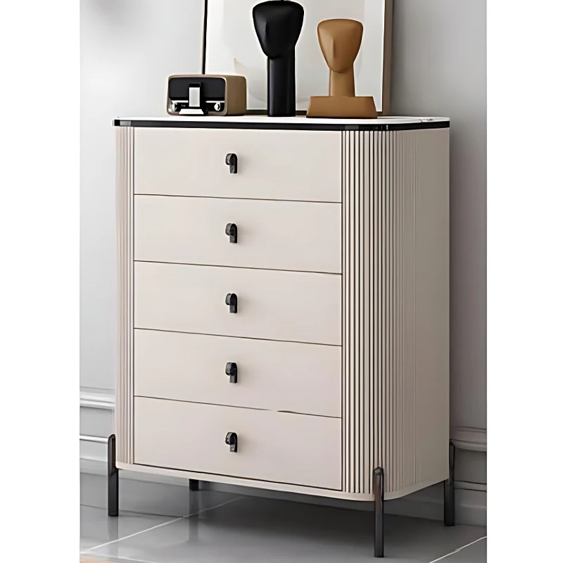 Audrey Living Room Cabinet Modern Dresser Cupboard Console Table Wood Cabinet Wood Chest of 6 Drawer