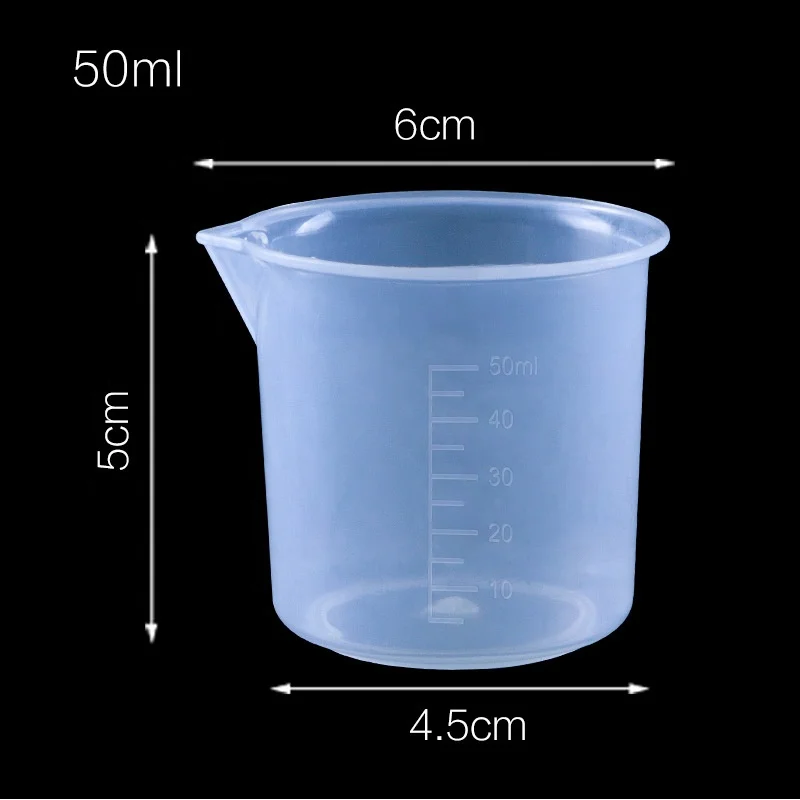 Laboratory plastic measuring cup 25ml /150ml/250ml/300ml tools
