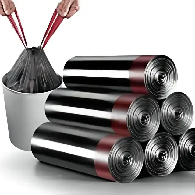 Custom Low MOQ Rubbish Bag Design Heavy Duty garbage Bags Supplier HDPE Plastic Trash bag for many sizes in roll/pieces