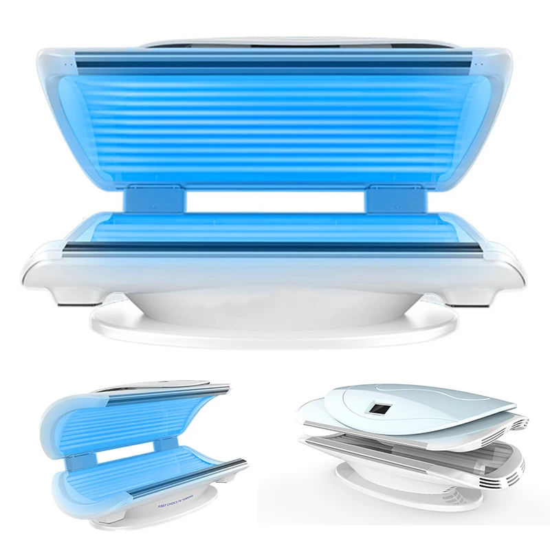 German Cosmedico Customized 3200w Lay Down Tanning Bed Sunbed Tanning Machines For Tanning Center