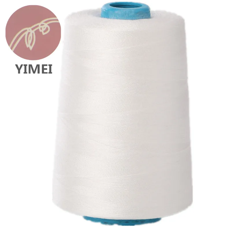 Wholesale 202 203 402 100% Spun Polyester Industrial Sewing Thread for denim jeans jacket overlock Thread 4000M