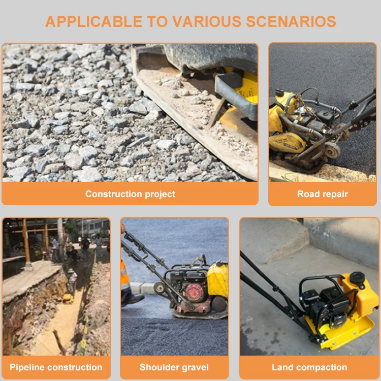 Factory Customized Diesel Compactor Plate Machine Construction Diesel Gasoline Plate Compactor